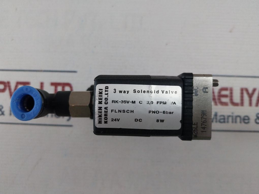 Riken Keiki Rk-3Sv-m C 2,0 Fpm Va 3 Way Solenoid Valve