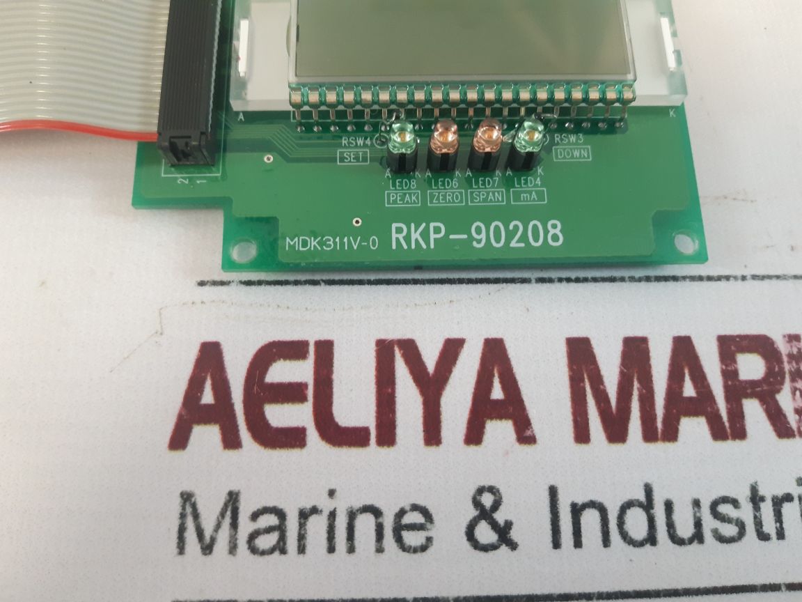 Riken Keiki Rkp-90208 Lcd Back Panel Display Board Mdk311V-0