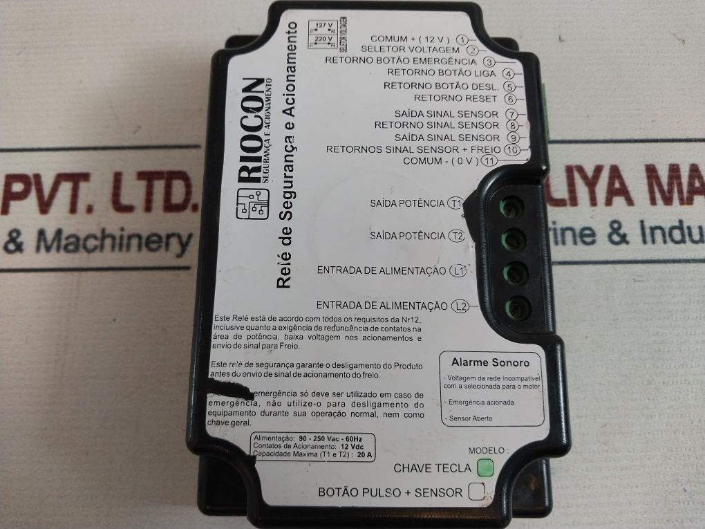 Riocon Nr12 Safety Relay