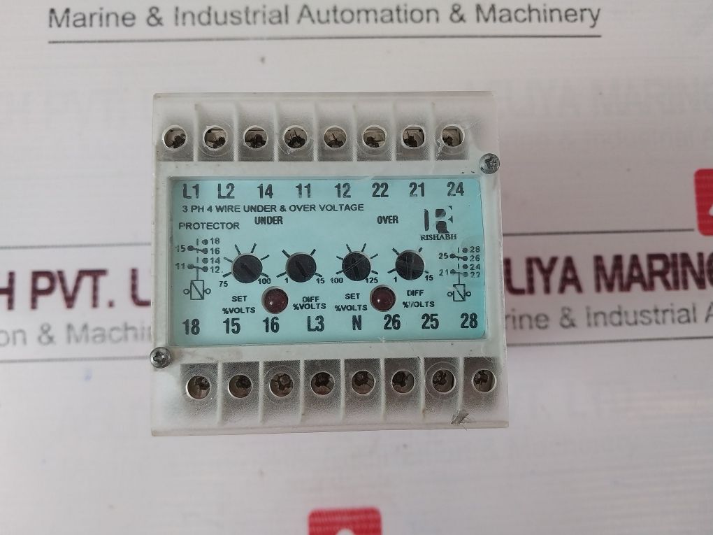 Rishabh 253-pve 3Ph 4 Wire Under & Over Voltage Relay 50Hz