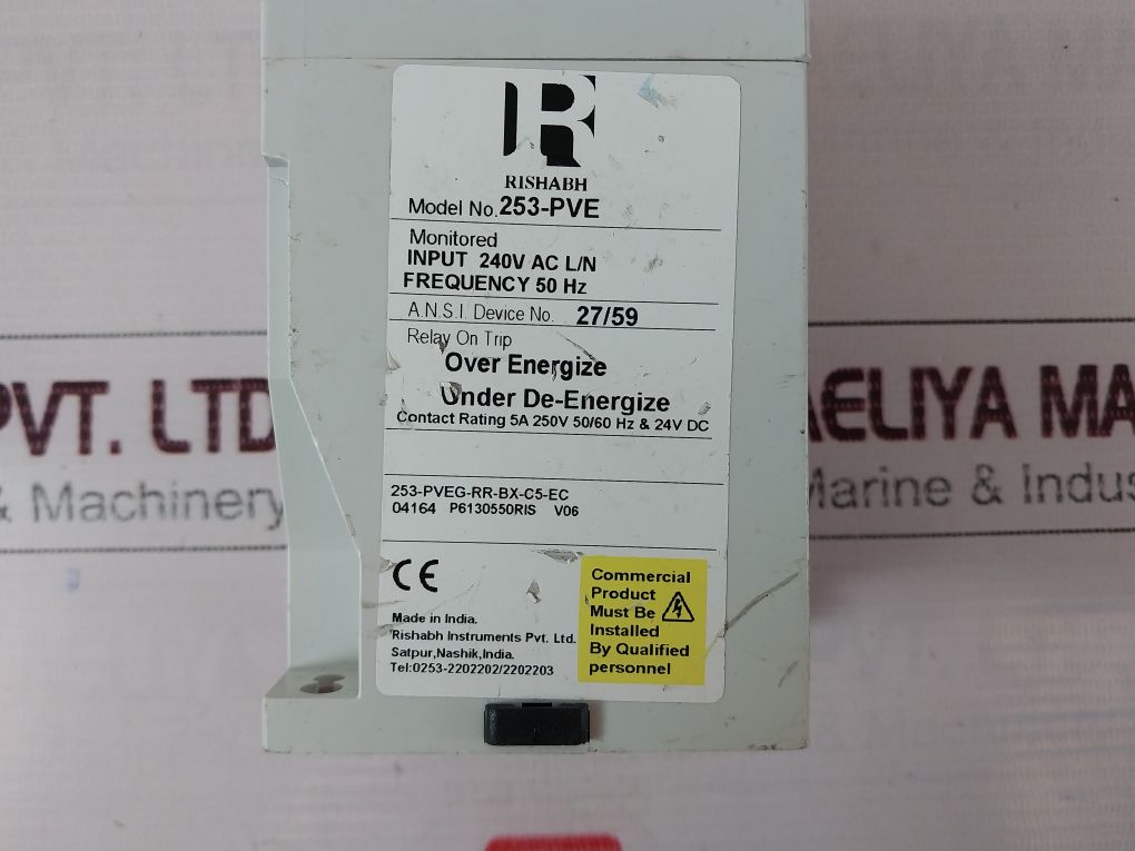 Rishabh 253-pve 3Ph 4 Wire Under & Over Voltage Relay 50Hz