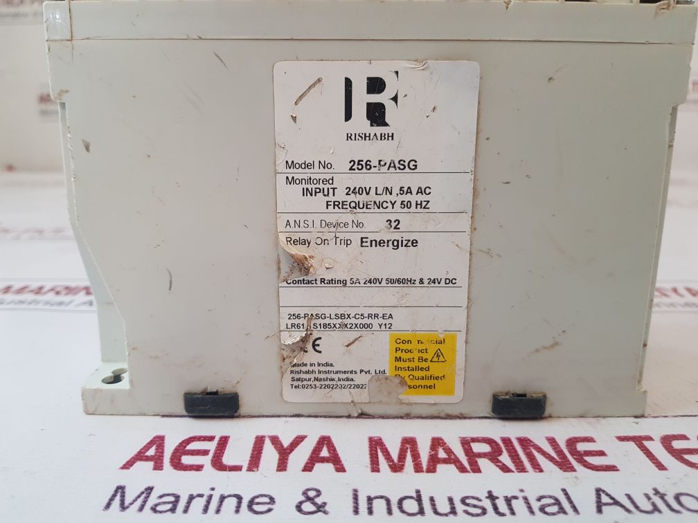 Rishabh 256-pasg-lsbx-c5-rr-ea Protector Trip Relay 256-pasg
