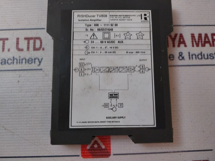 Rishabh 808-1111 9Z 00 Isolation Amplifier 24-60V Ac