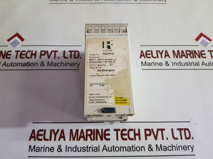 Rishabh Instruments 252-pvx Protector Trip Relay
