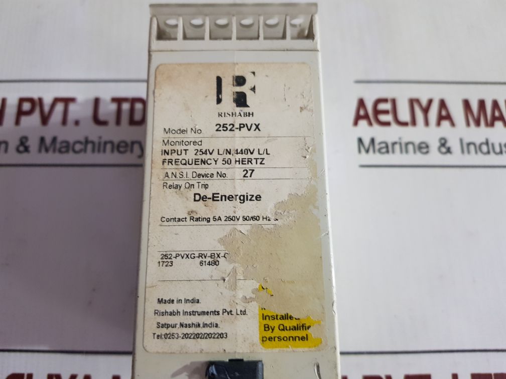 Rishabh Instruments 252-pvx Protector Trip Relay