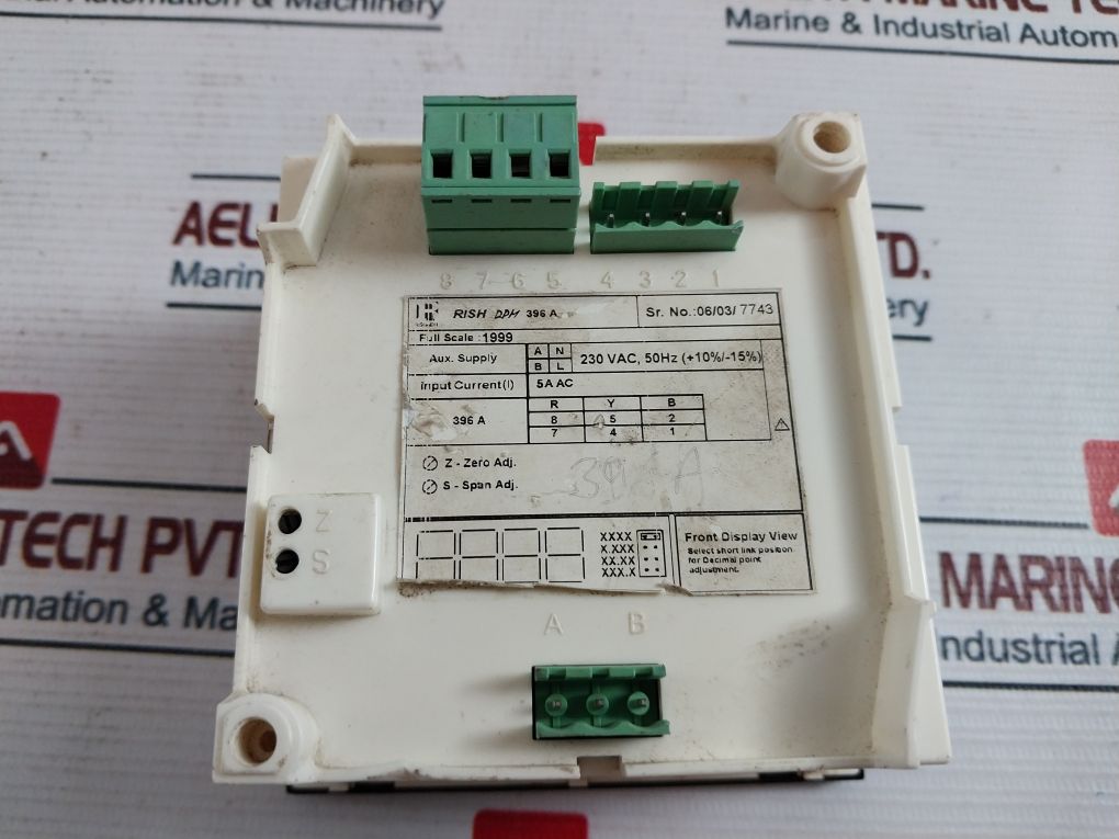 Rishabh Rish Dpm 396V Digital Panel Meter 