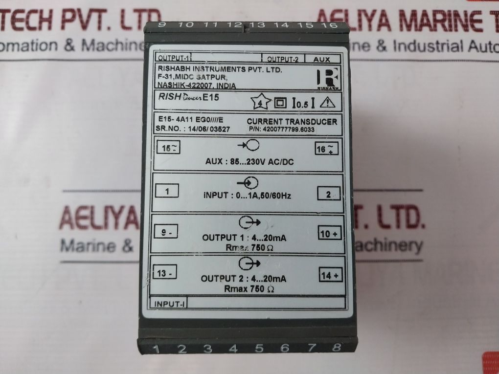 Rishabh Rish Ducer E15 Current Transducer