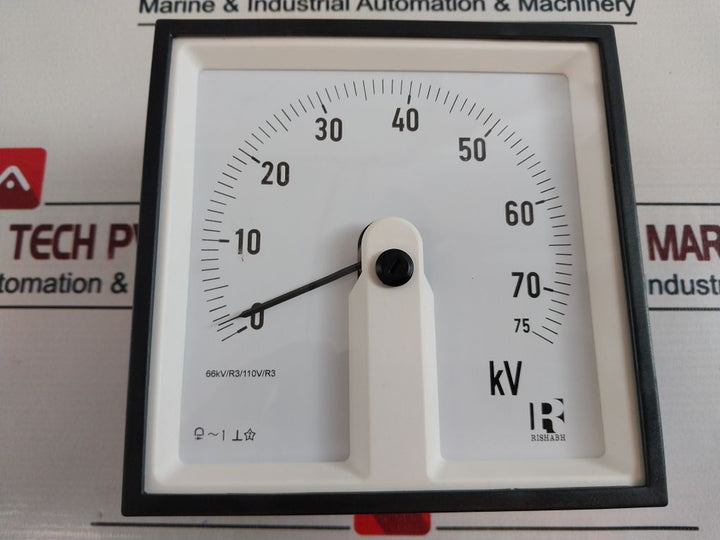 Rishabh Zb 27043 Analog Kv Meter 0-75 Kv