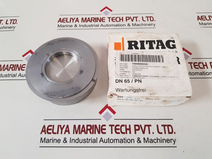 Ritag Sr22.40 Check Valve Dn65 Pn6-40