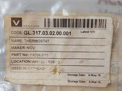 Rittal Sk3110000 Temperature Regulator Thermostat 114054-3110 Rev F