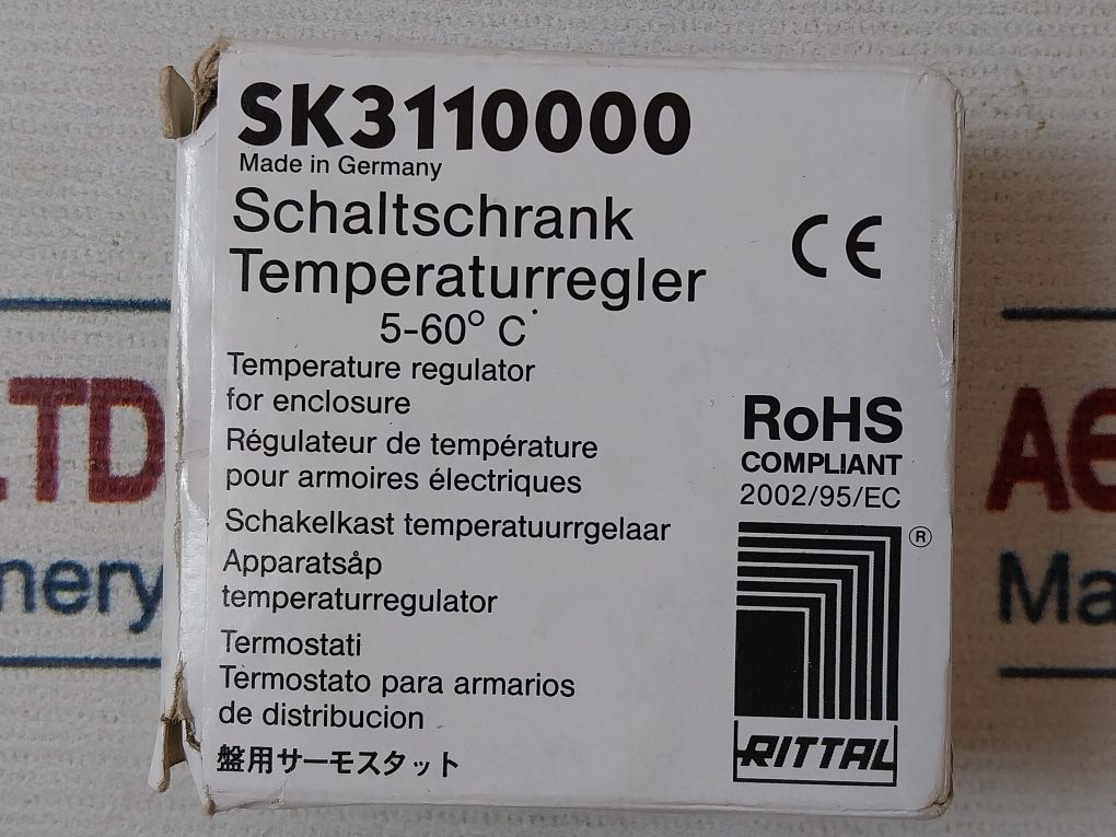 Rittal Sk3110000 Temperature Regulator Thermostat 114054-3110 Rev F