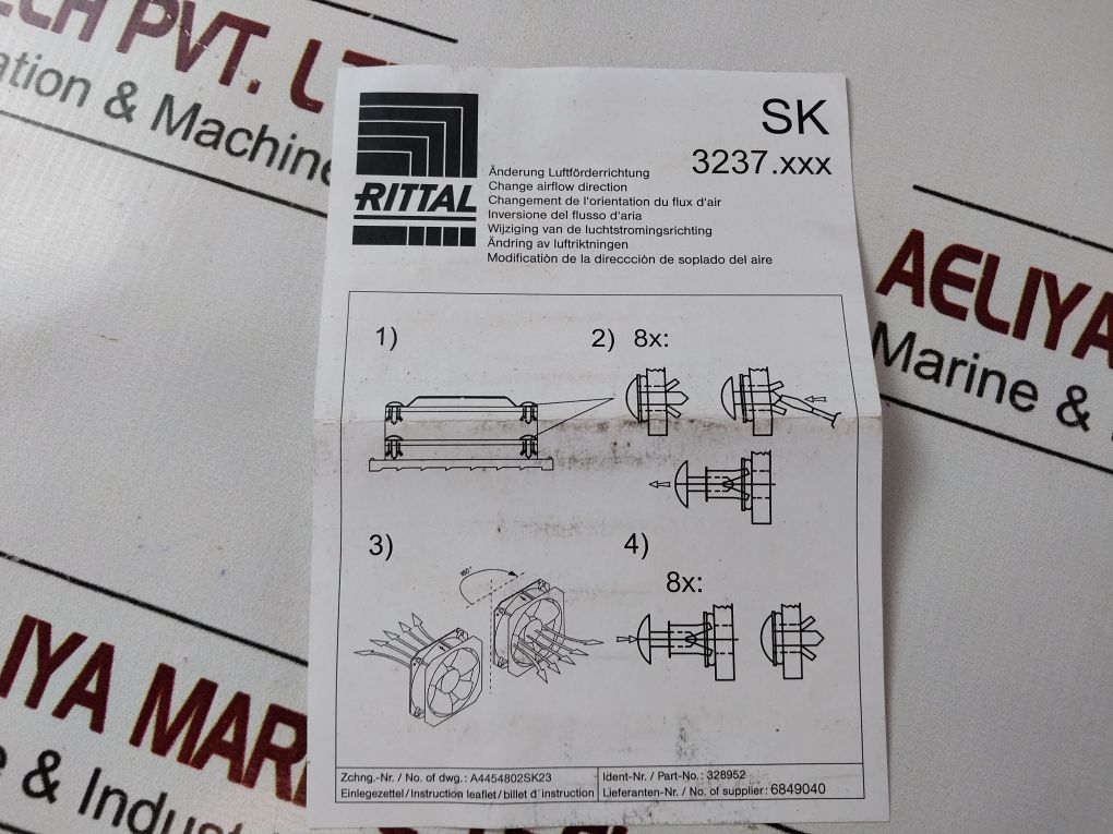 Rittal Sk 3237.100 Fan-and-filter Unit 328952