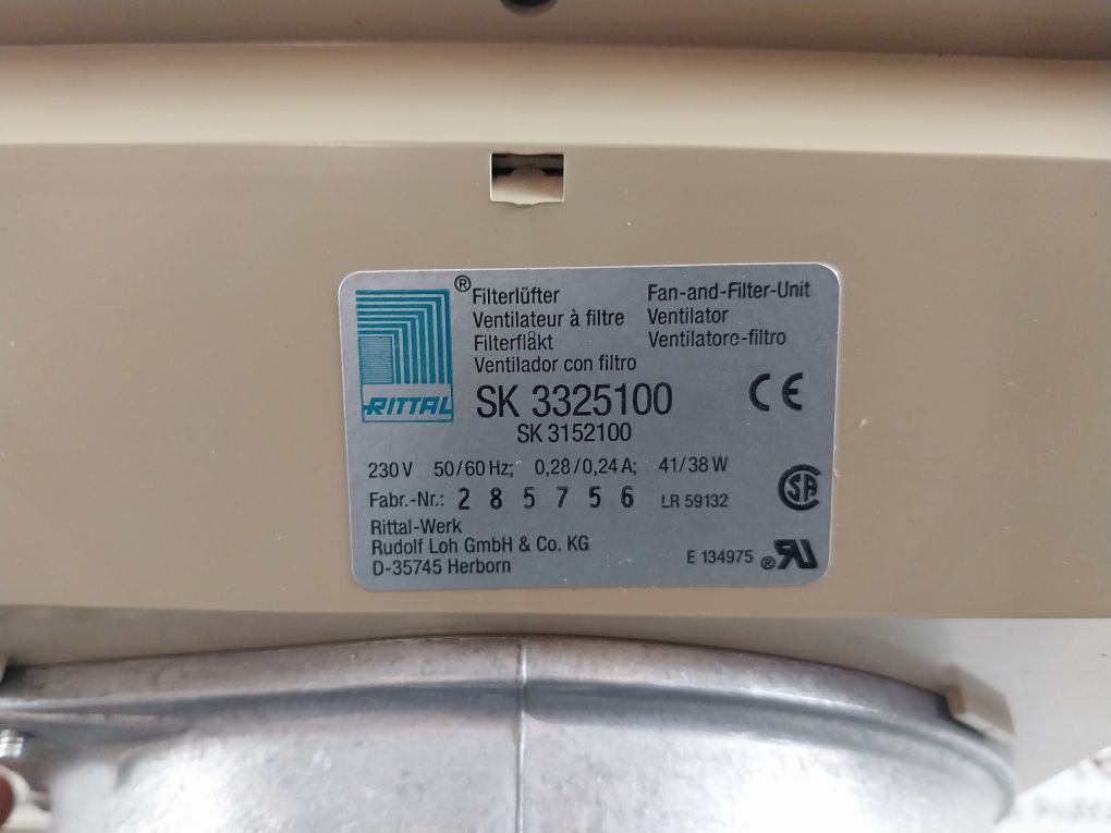 Rittal Sk 3325100/Sk 3152100 Fan-and-filter-unit