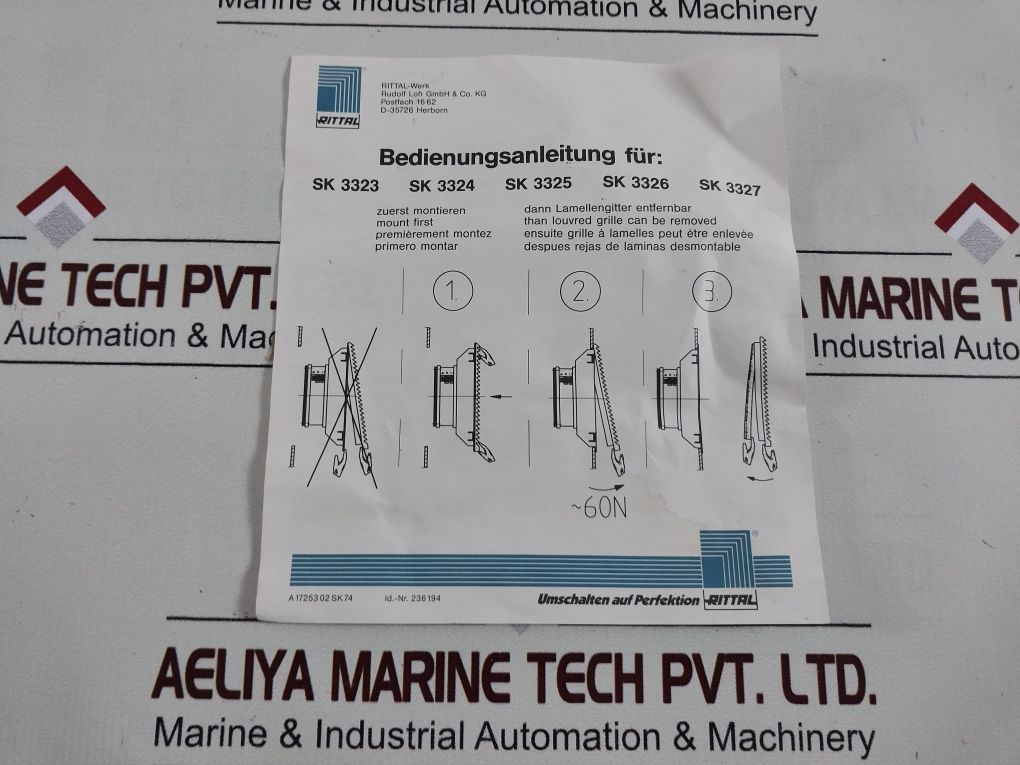 Rittal Sk 3325100/Sk 3152100 Fan-and-filter-unit