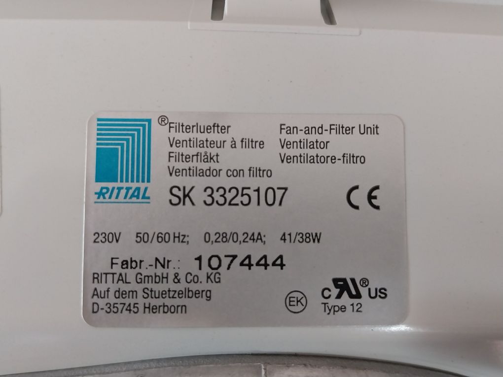 Rittal Sk 3325107 Fan-and-filter Unit