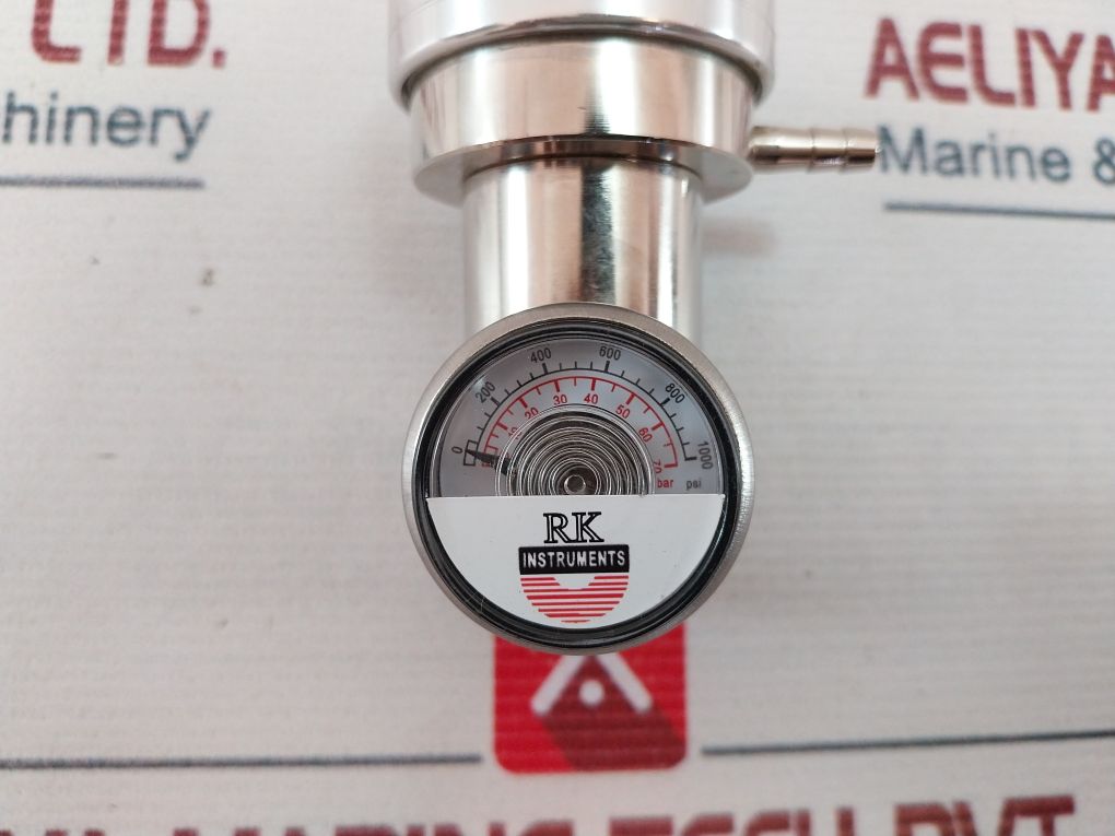 Regulator Instrument Rk Instruments 0 To 3 L/Mn @ 70 Bar Demand Flow Regulator-brass ...