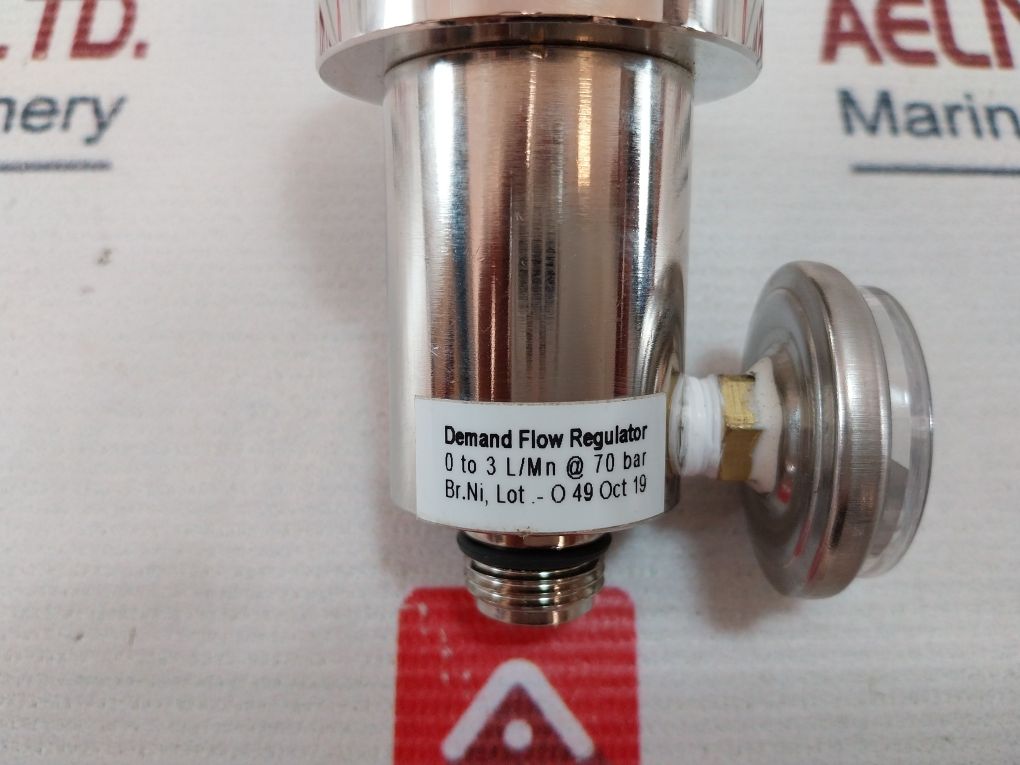 Rk Instruments 0 To 3 L/Mn @ 70 Bar Demand Flow Regulator-brass