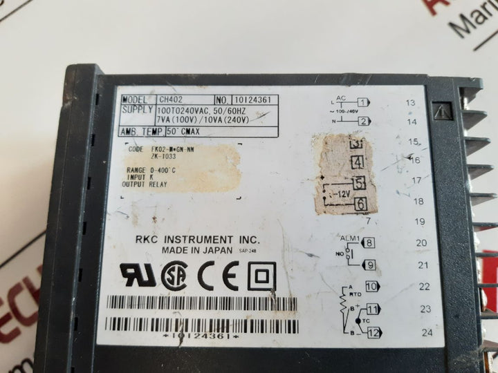 Rkc Ch402 Digital Temperature Controller Fk02-m*Gn-nn