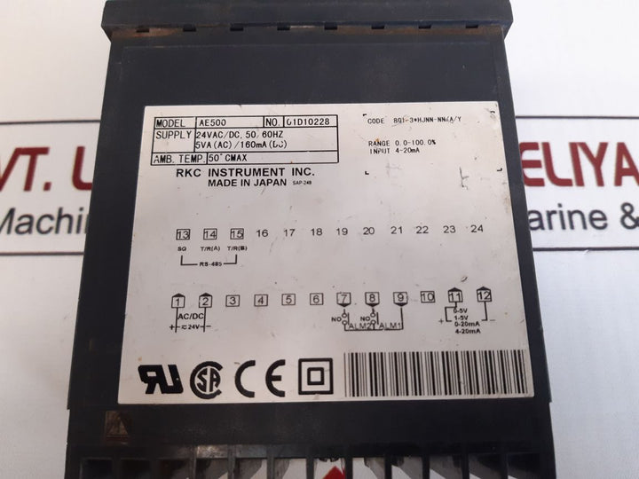 Rkc Instrument Ae500 Digital Temperature Controller