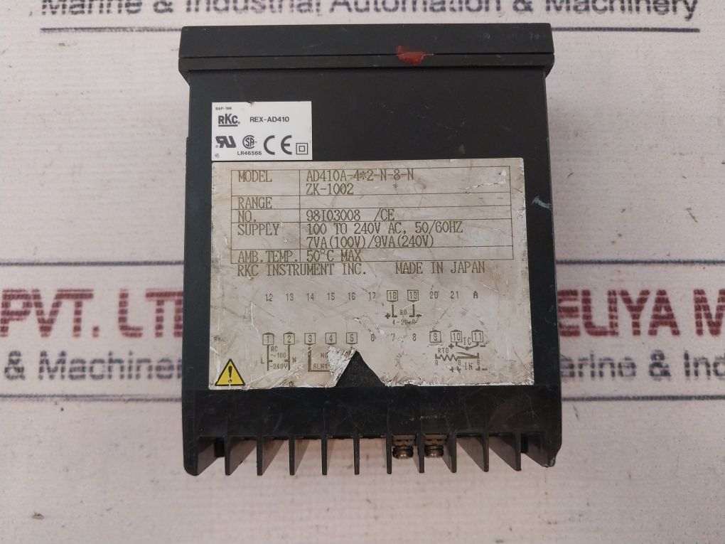 Rkc Rex-ad410 Temperature Control