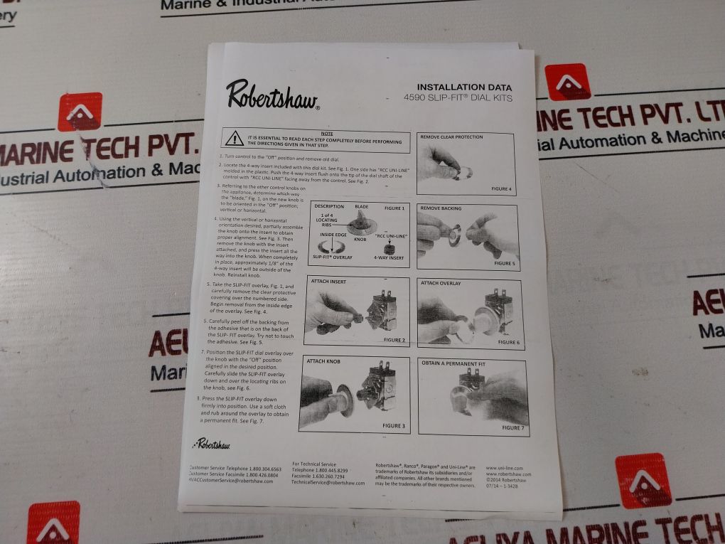 Robertshaw Model S-100-48 Electric Thermostat 30 Amp 277V Ac