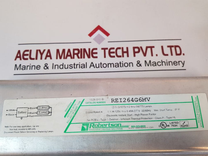 Robertson Rei264G6Mv Germicidal Ballast
