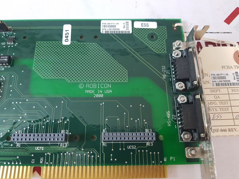 Robicon 461F11.00 Rev D Medium Voltage Pcb