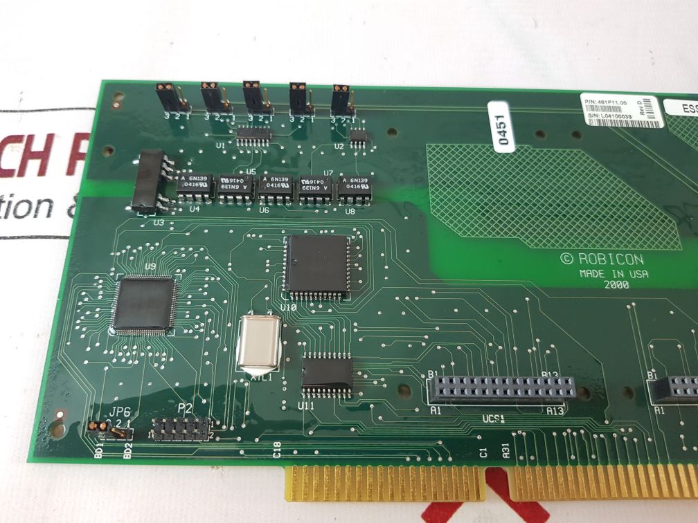 Robicon 461F11.00 Rev D Medium Voltage Pcb