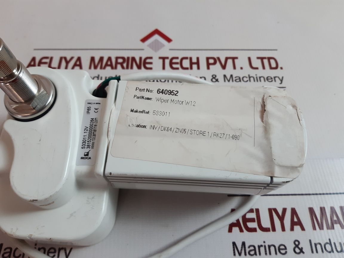 Roca W12 Water Resistant Windshield Wiper Motor 533011.12V
