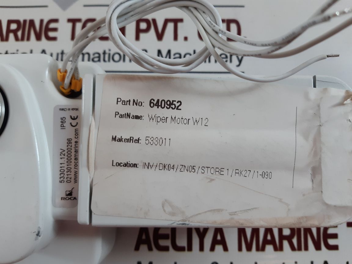 Roca 533011.12V Water Resistant Windshield Wiper Motor