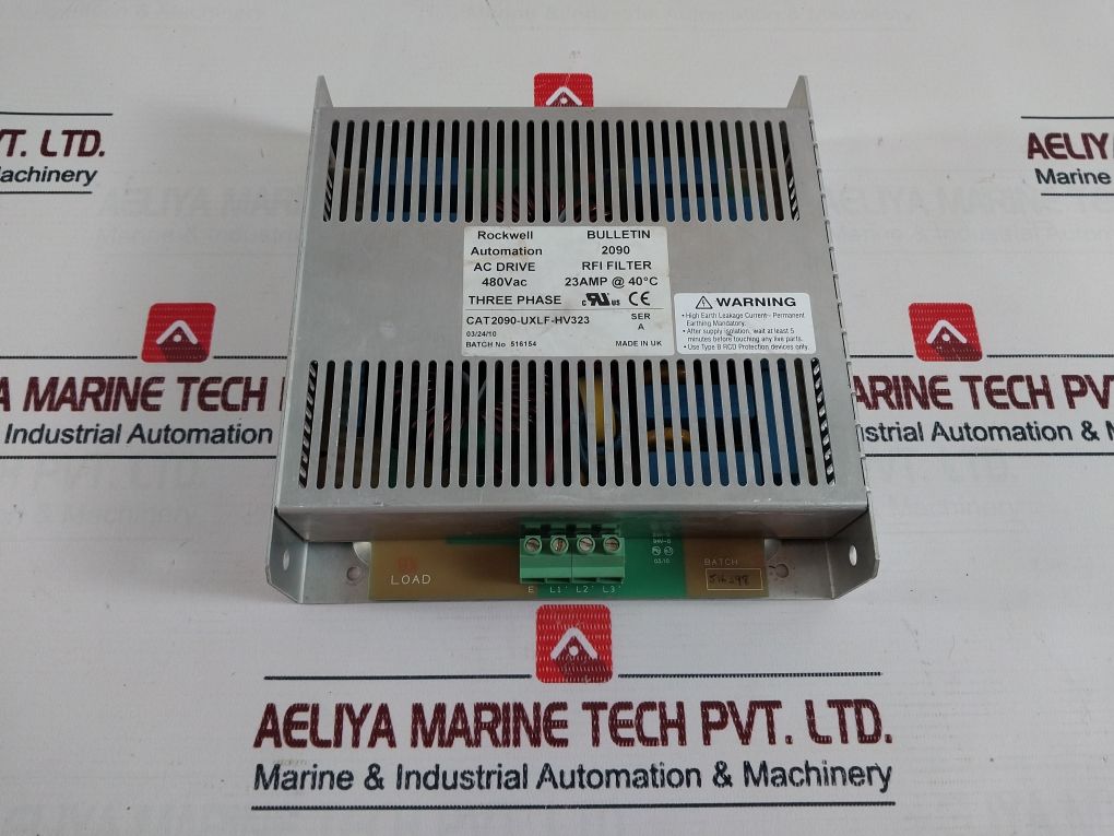 Rockwell Automation 2090-uxlf-hv323 Series A Ac Drive Rfi Filter 480V Ac