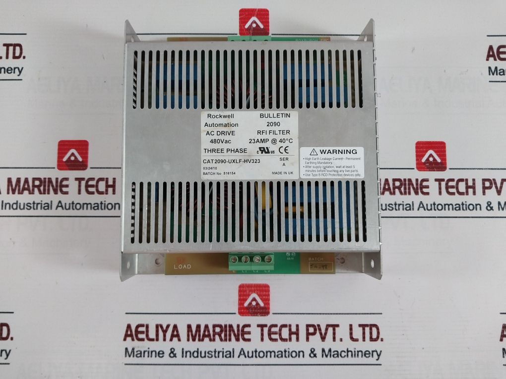 Rockwell Automation 2090-uxlf-hv323 Series A Ac Drive Rfi Filter 480V Ac