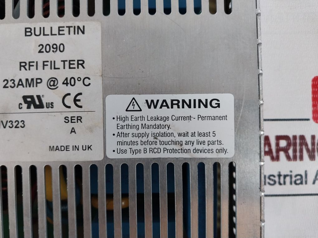 Rockwell Automation 2090-uxlf-hv323 Series A Ac Drive Rfi Filter 480V Ac