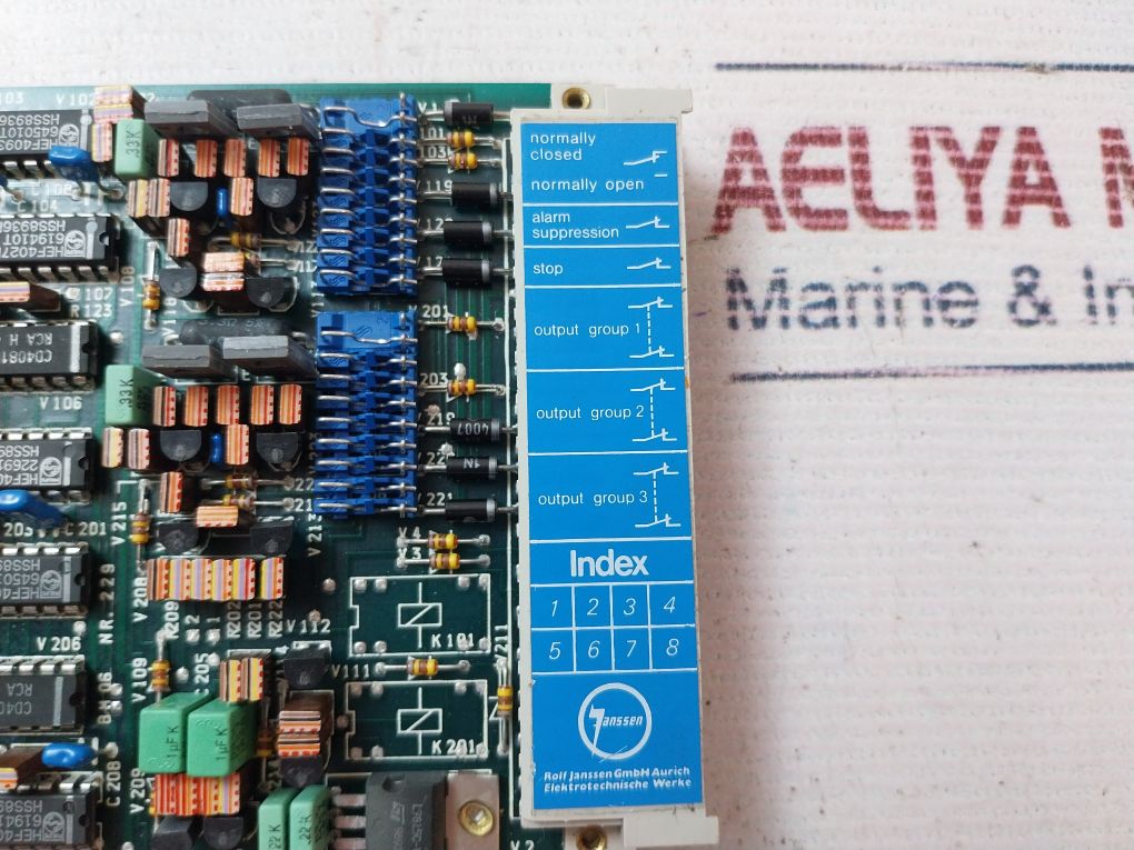 Rolf Janssen Bm 06 Pcb Card Nr. 229