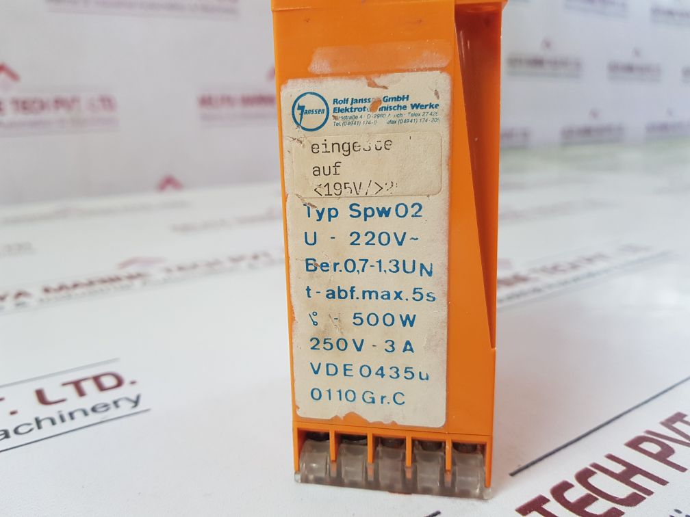 Rolf Janssen Spw02 Relay