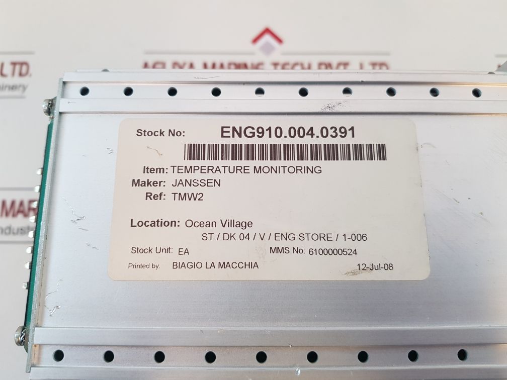 Rolf Janssen Tmw2 Temperature Monitoring And Warning E01.1995.010