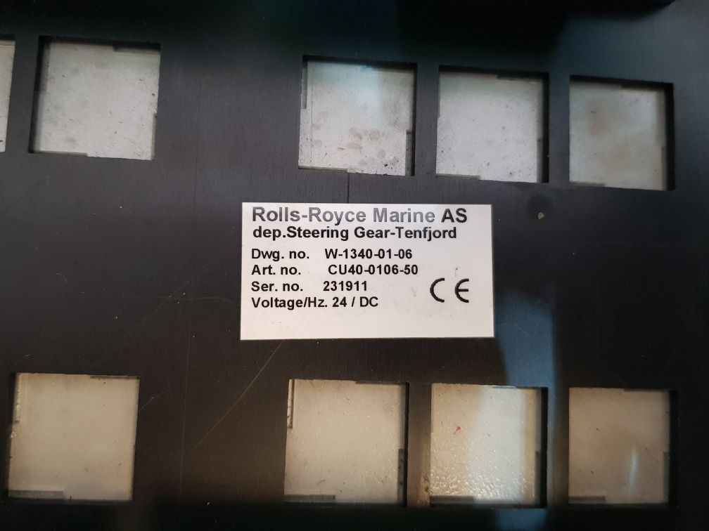 Rolls-royce Cu40-0106-50 Steering Gear-tenfjord