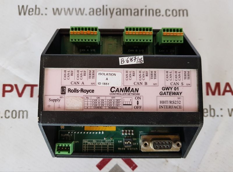 Rolls Royce Marine Gwy01 Gateway Canman Controller Network