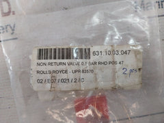 Rolls Royce Upr-83570 Non Return Valve 0.5 Bar