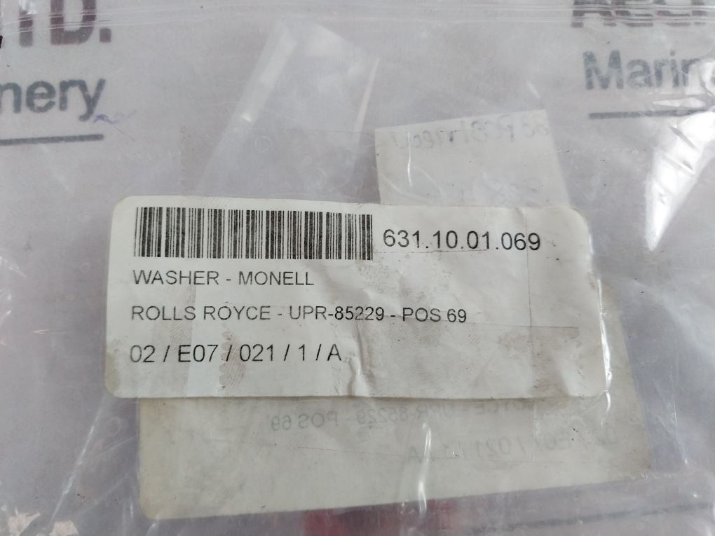 Rolls Royce Upr-85229 Washer-monell Ring 631.10.01.069