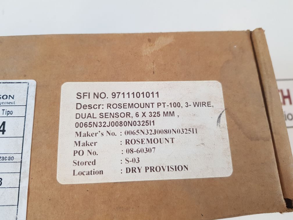 Rosemount 0065N32J0080N0325I1 Temperature Sensor