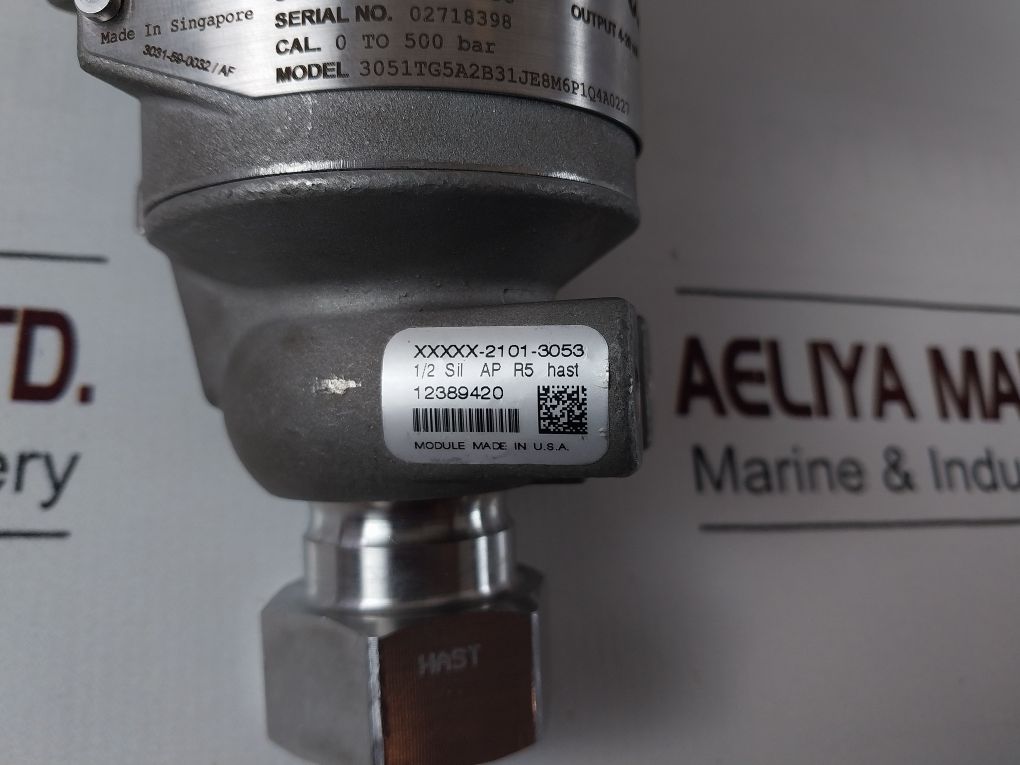 Rosemount 3051Tg5A2B31Je8M6P1Q4A0227 Pressure Transmitter Set 10000Psig/690Barg