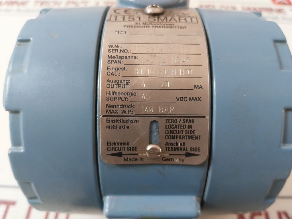 Rosemount 1151 Smart Pressure Transmitter 4-20 Ma
