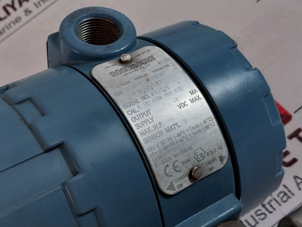 Rosemount 1151 Smart Transmitter 60Vdc – Aeliya Marine Tech