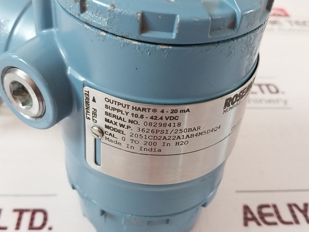 Rosemount 2051Cd2A22A1Ab4M5D4Q4 Pressure Transmitter 4-20Ma