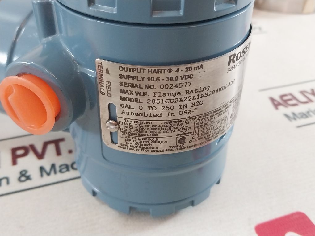 Rosemount 2051Cd2A22A1As2B4Kdl4D4 Differential Pressure Level Measurement 4X