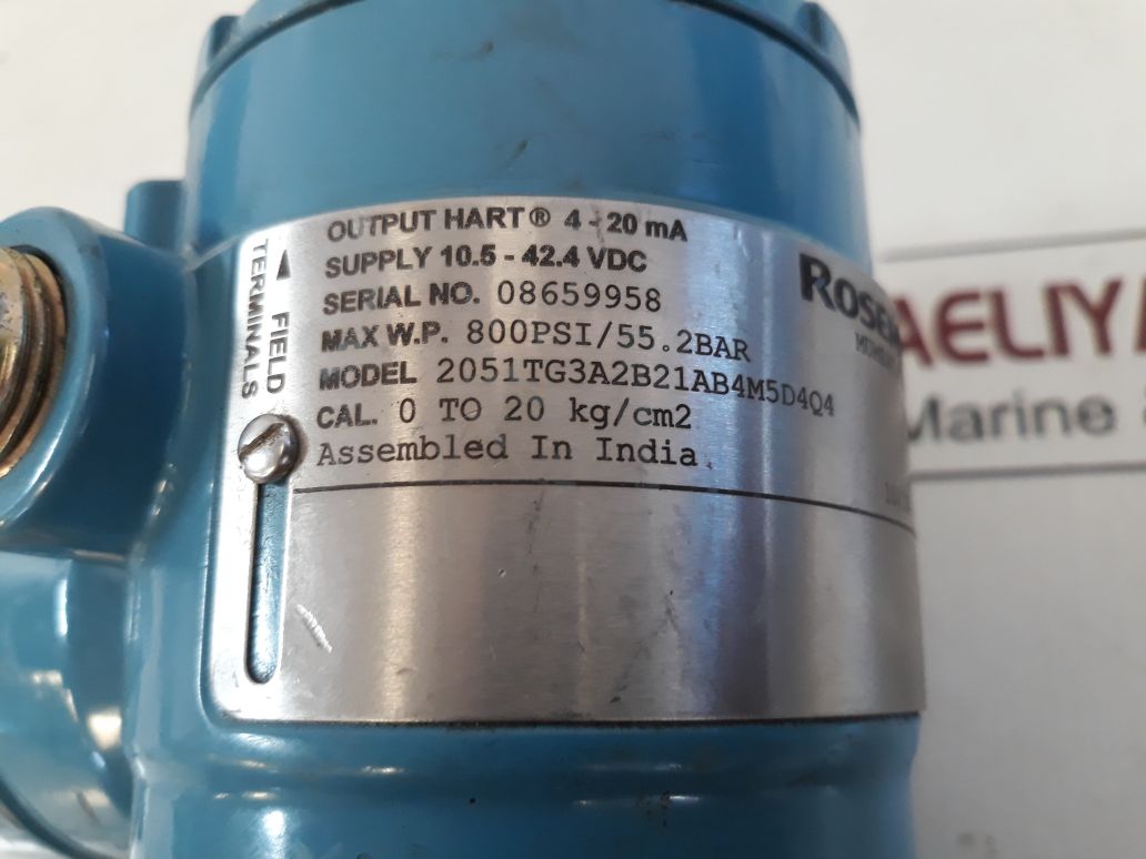 Rosemount 2051Tg3A2B21Ab4M5D4Q4 Pressure Transmitter