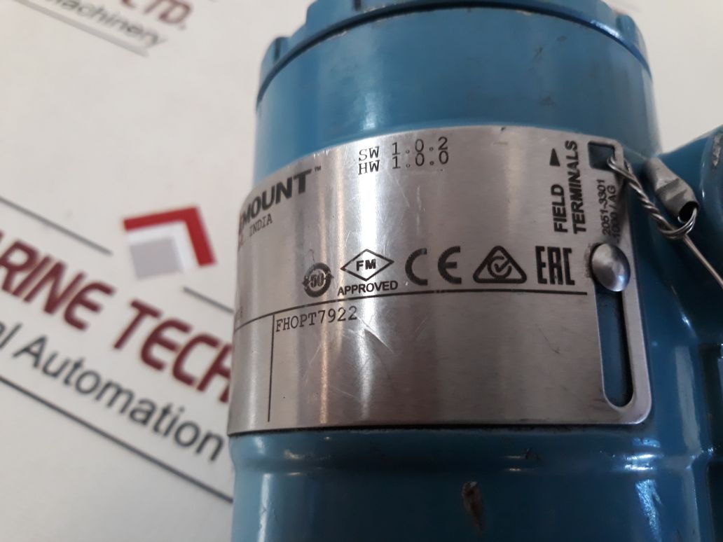 Rosemount 2051Tg3A2B21Ab4M5D4Q4 Pressure Transmitter
