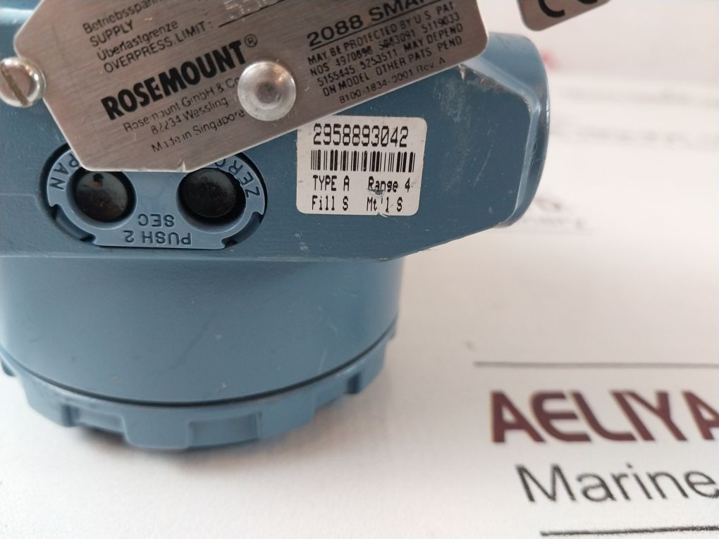Rosemount 2088 Smart Pressure Transmitter 0-4000 Psi