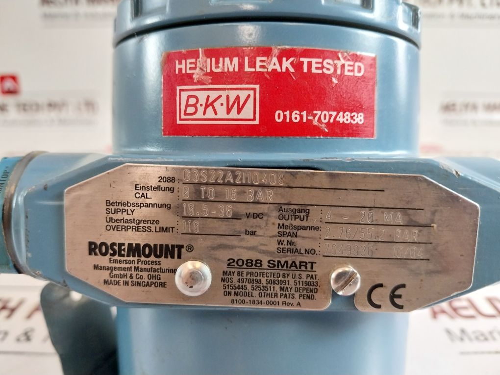 Rosemount 2088/2090 Smart Pressure Transmitter